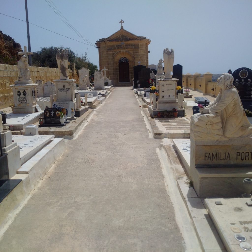 Inside the Xaghra Cemetery