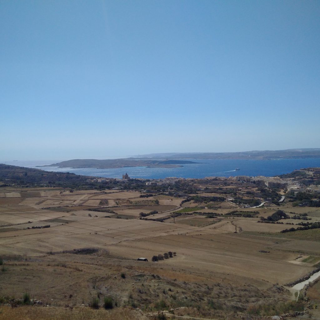 View of Comino and Malta from Ta' Kenuna Tower.