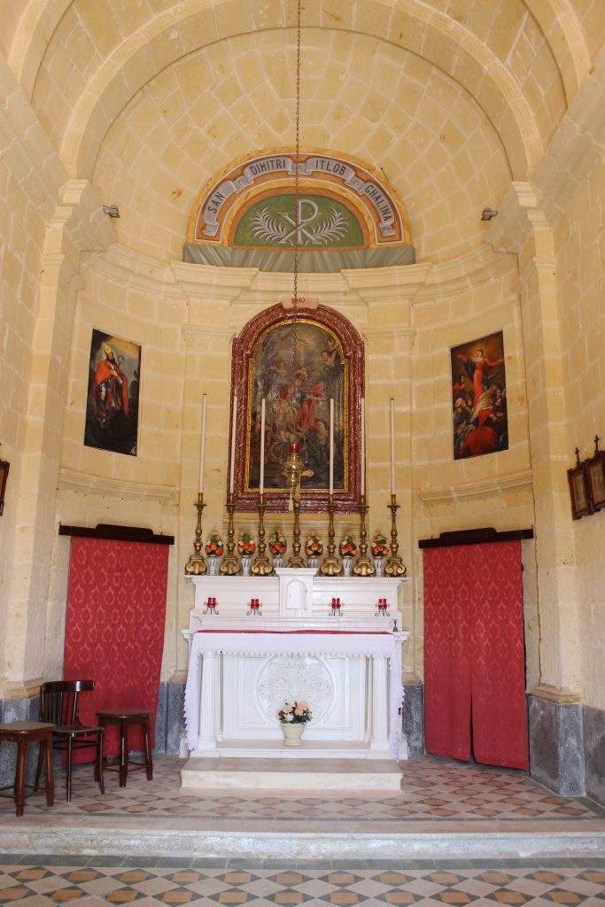 Altar and altarpiece