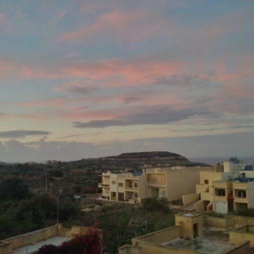 Sunset after rain in Xaghra