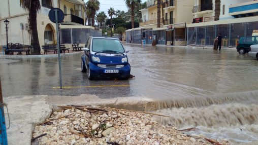 Going out for lunch in Gozo. Rainy day.