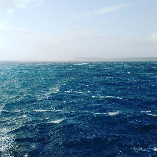 Rough sea at Gozo Channel